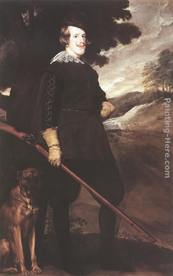 King Philip IV as a Huntsman painting - Diego Rodriguez de Silva Velazquez King Philip IV as a Huntsman art painting